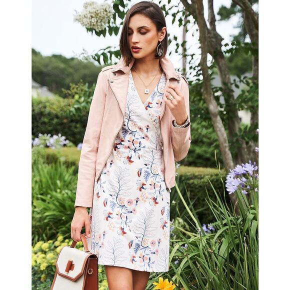 Spartina 449 Bevin Wrap Dress Bellinger Floral Branch Size XS - Picture 5 of 11